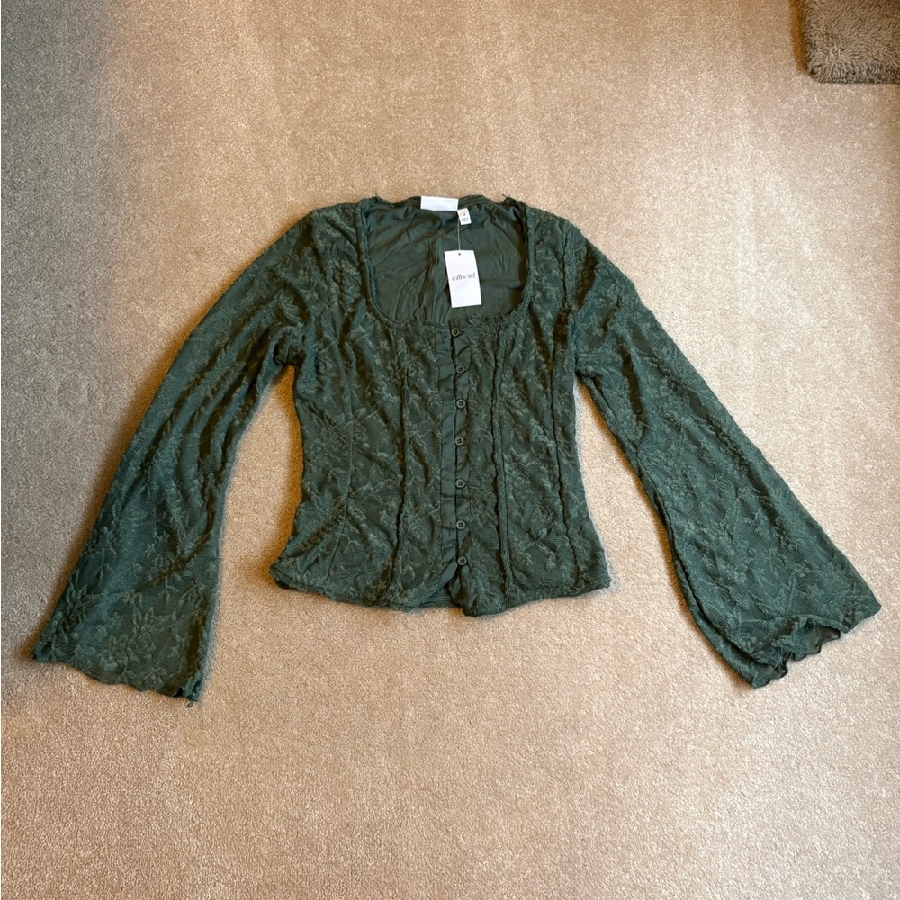 Willow Root Thyme Lace Blouse